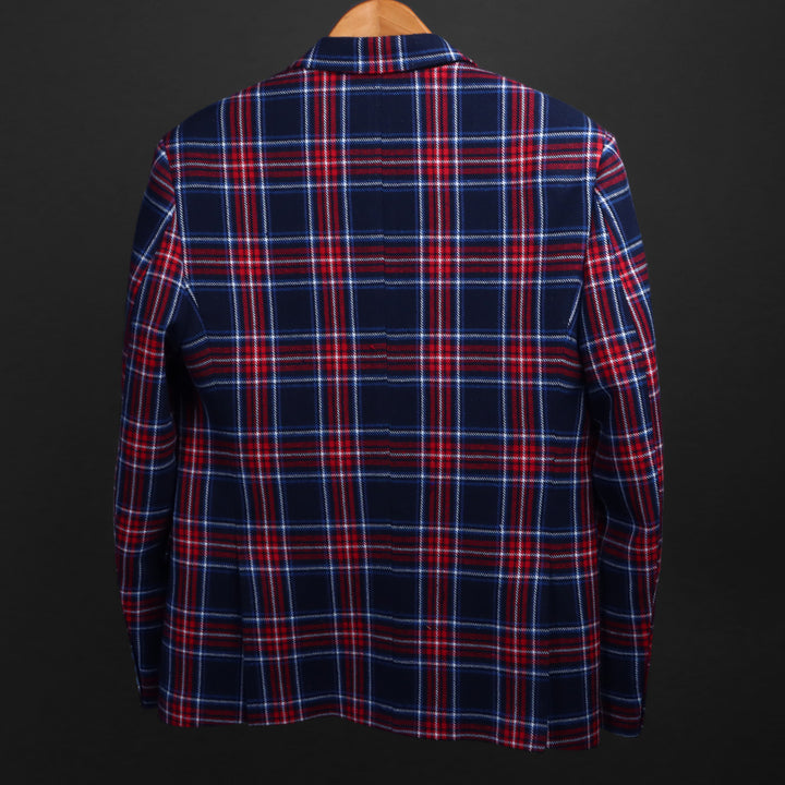 LAYERED PLAID BLAZER #15