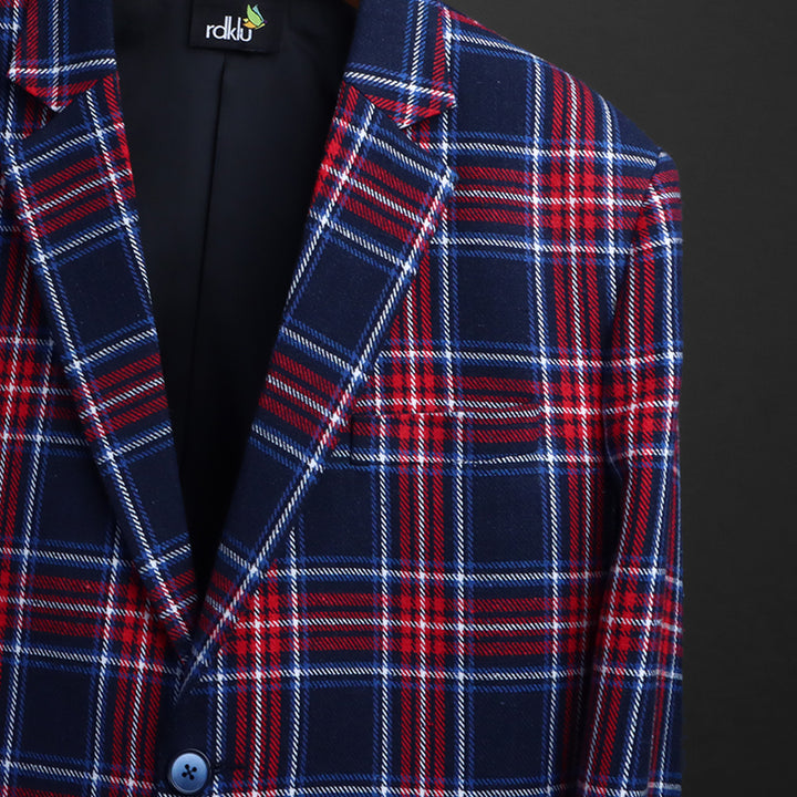 LAYERED PLAID BLAZER #15