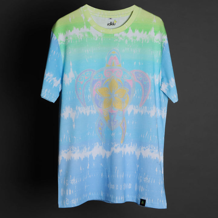 Men Tie And Dyed - Easy Swim - RDKLU - Digitally Printed Tie & Dye Tee#33