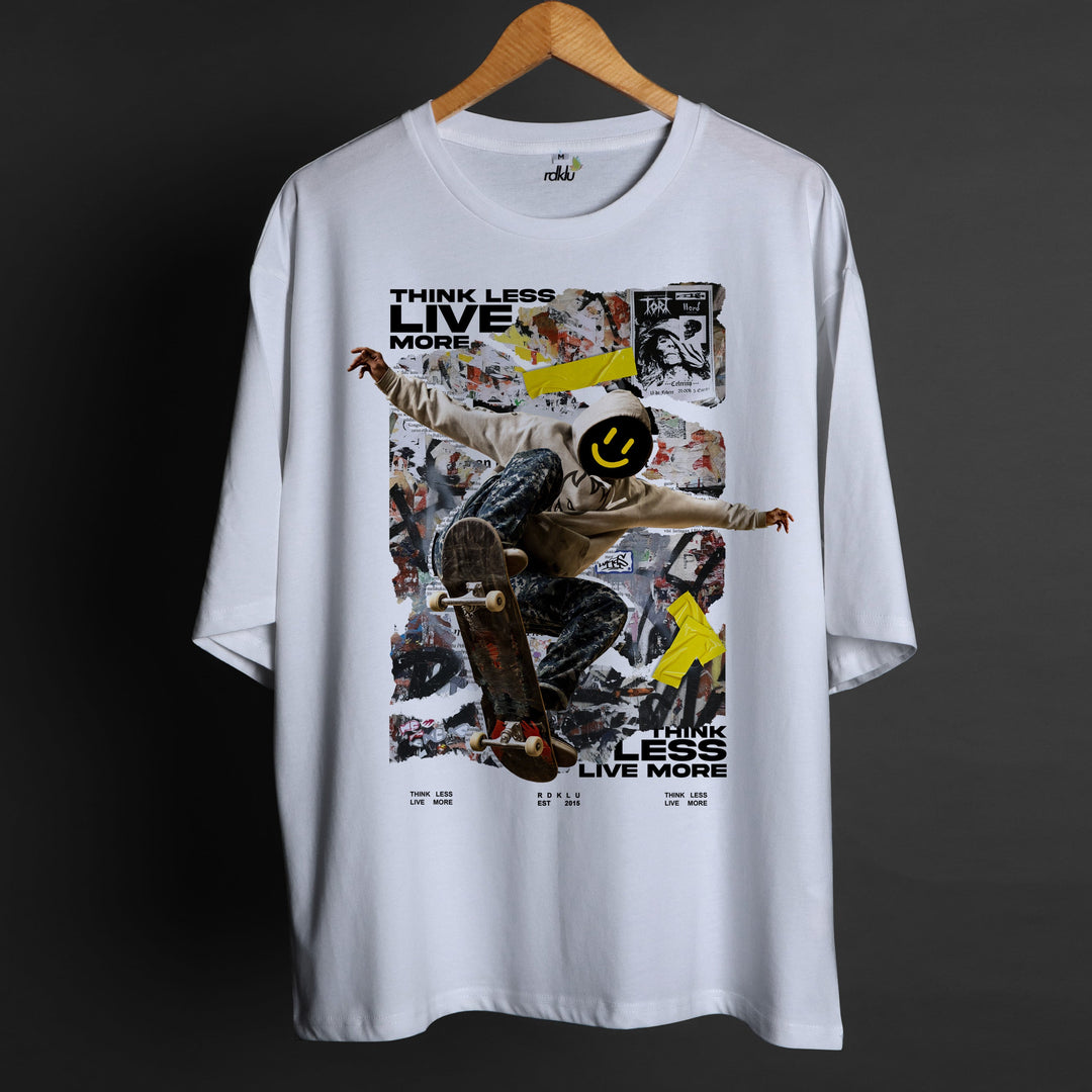 Printed Oversized Tee - FREEDOM 2.0  MEN'S PRINTED OVER SIZE TEE#41