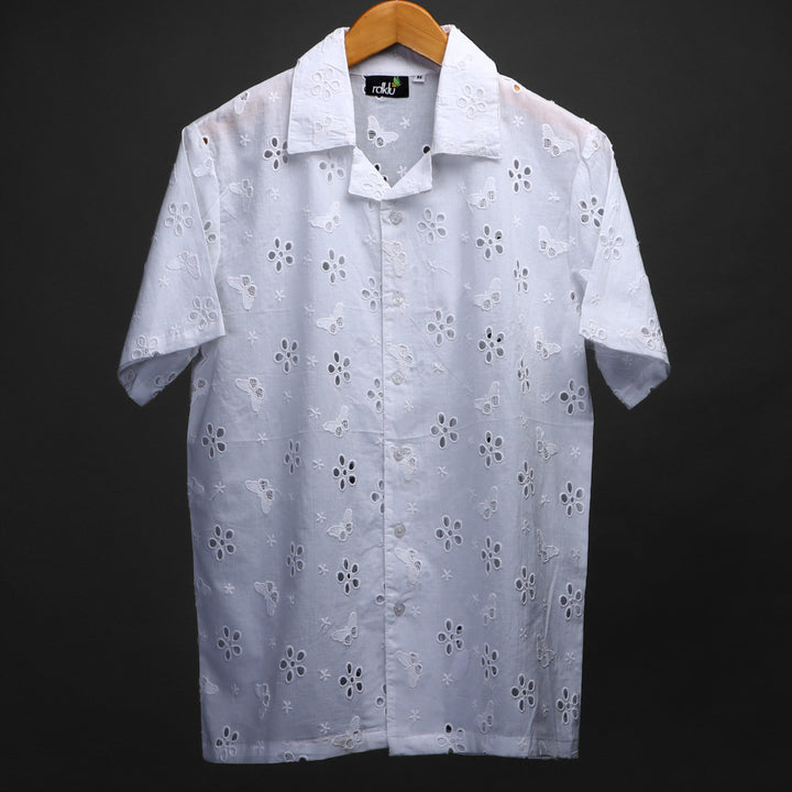 GOSSAMER * Cuban Collar Shirt For Men #128