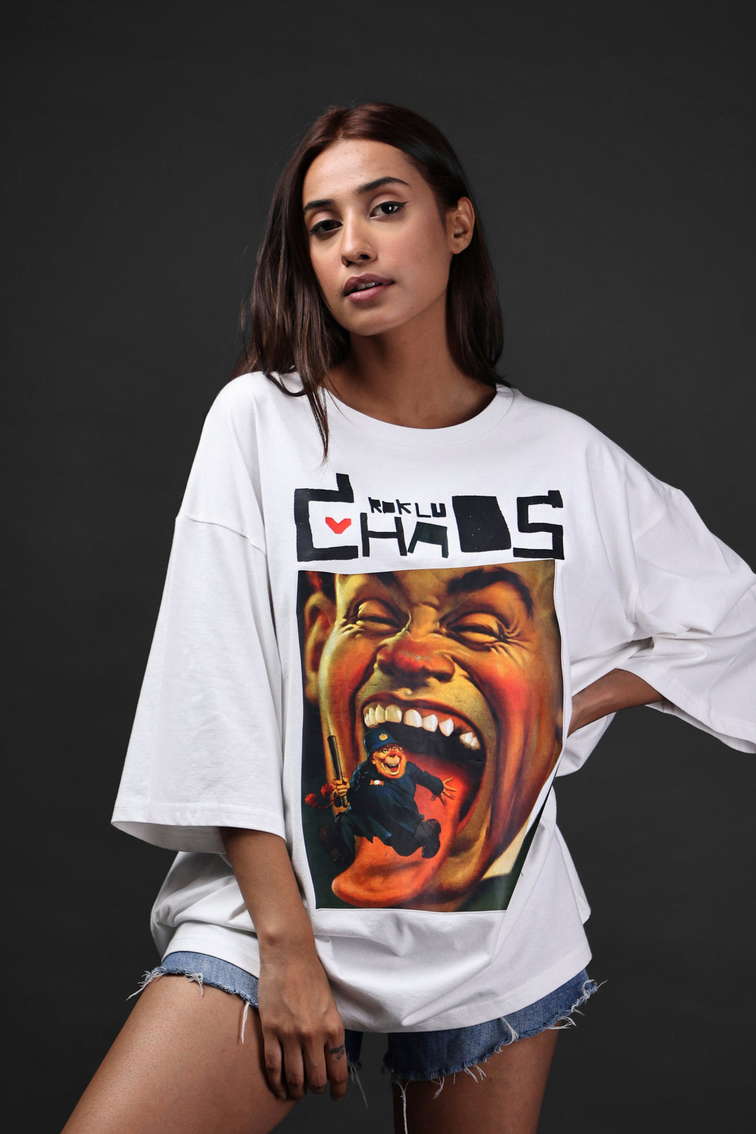 Over Size Tee - Chaos-Women's Over Size Tee#24