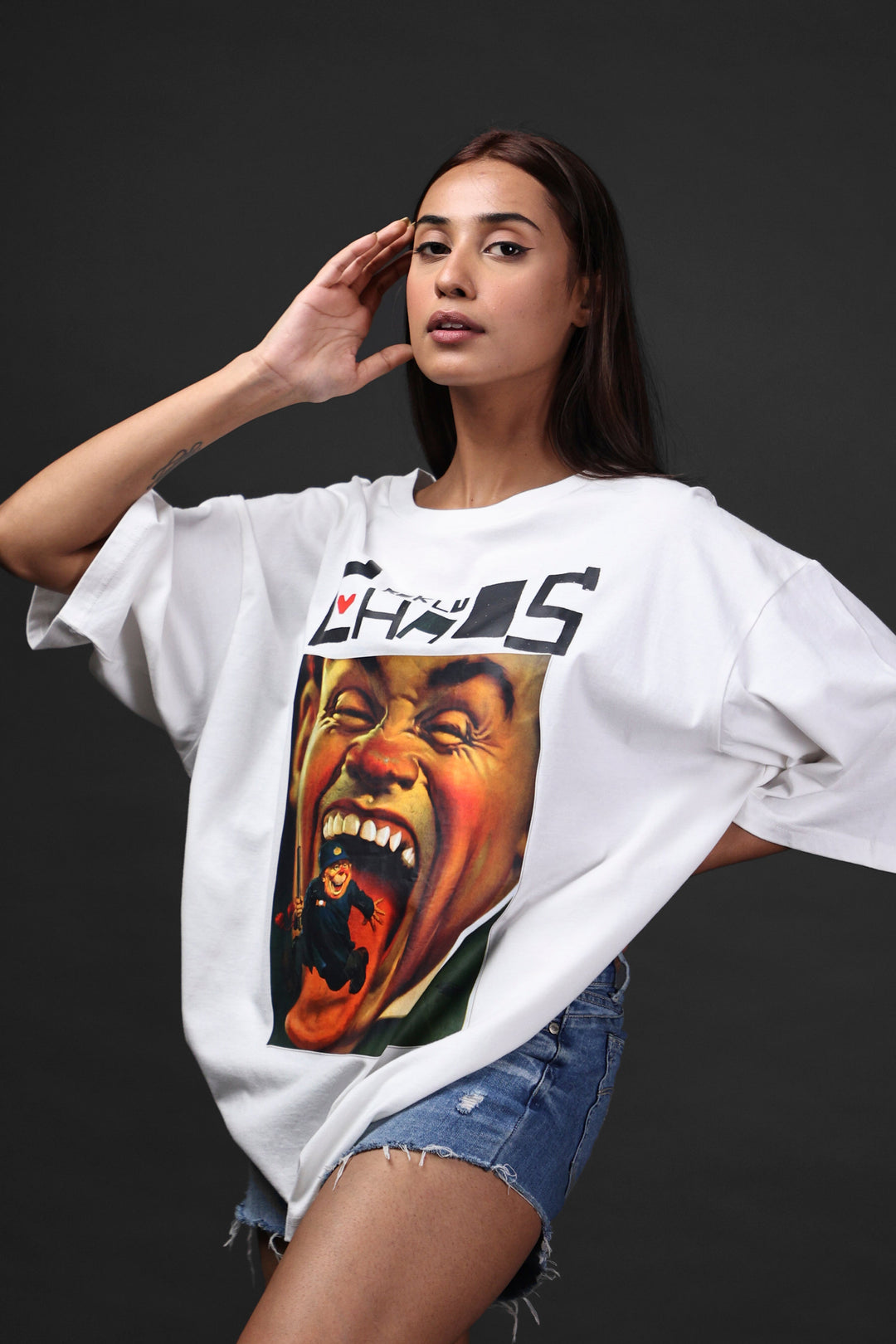 Over Size Tee - Chaos-Women's Over Size Tee#24