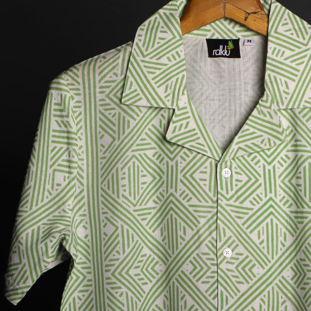 Prints - RDKLU -Cuban Collar Shirt For Men#465