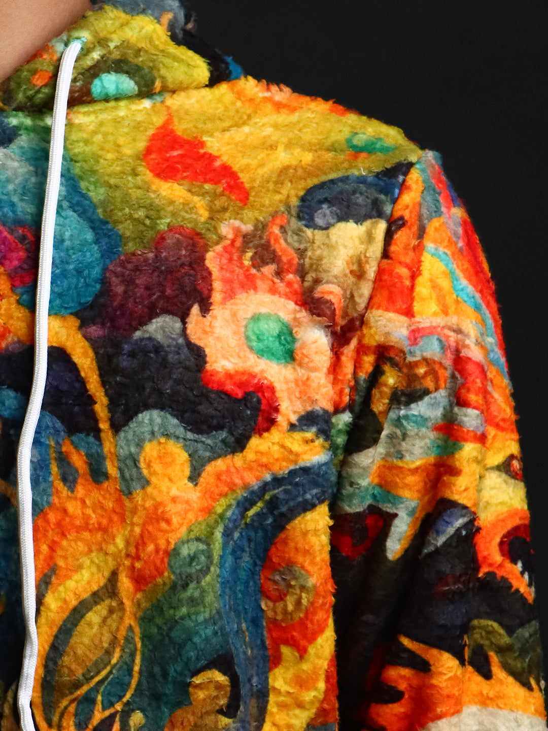 Unisex Printed Fur Hoodie #17