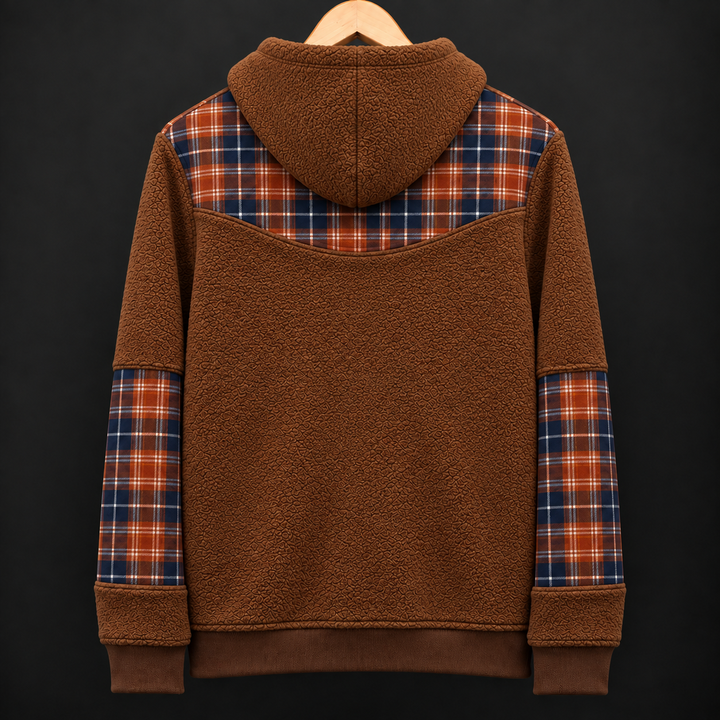 UNISEX Copper Trail Fur Flannel Hoodie #37