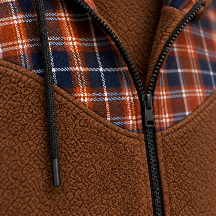 UNISEX Copper Trail Fur Flannel Hoodie #37