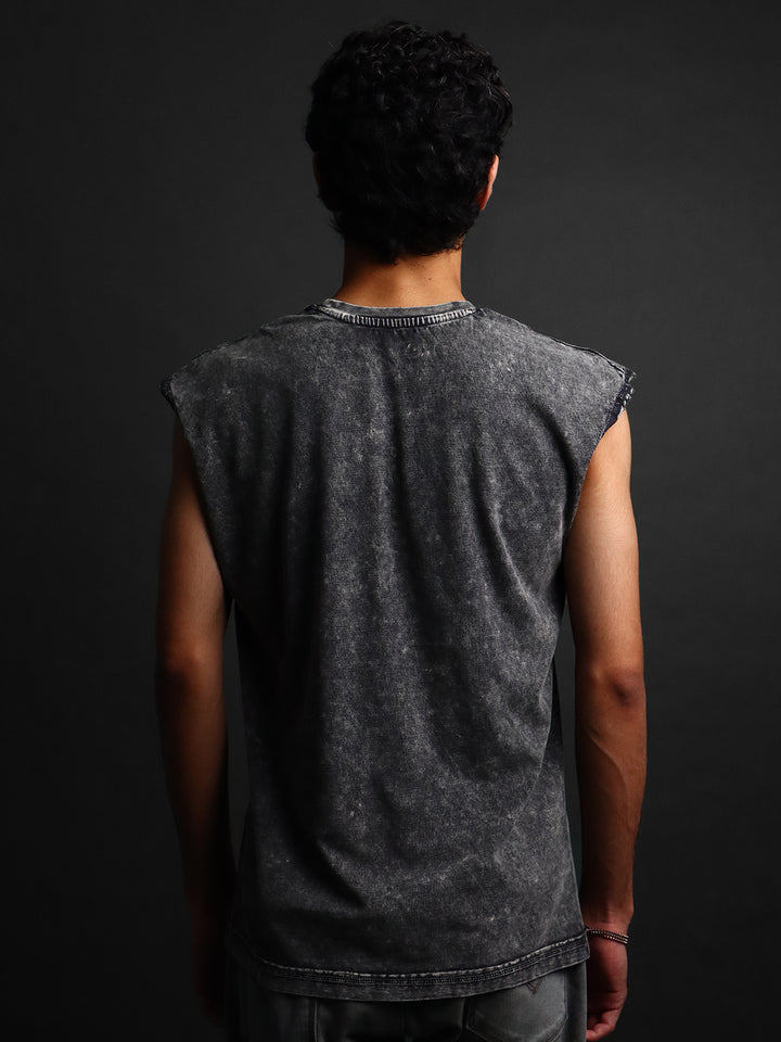 WASHED OUT * SLEEVELESS VEST #13