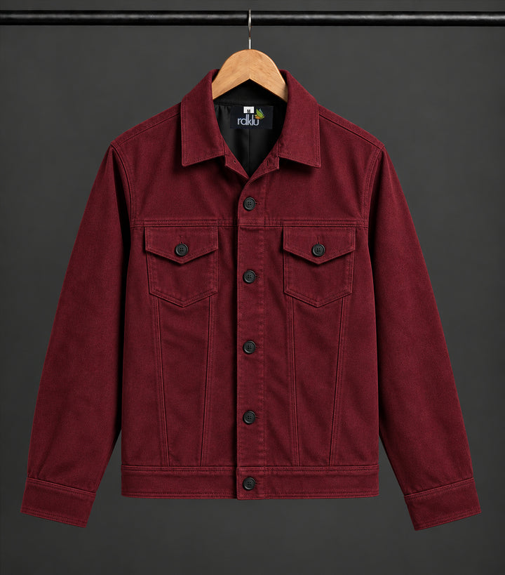 Bordeaux Shadow Trucker Jacket #170