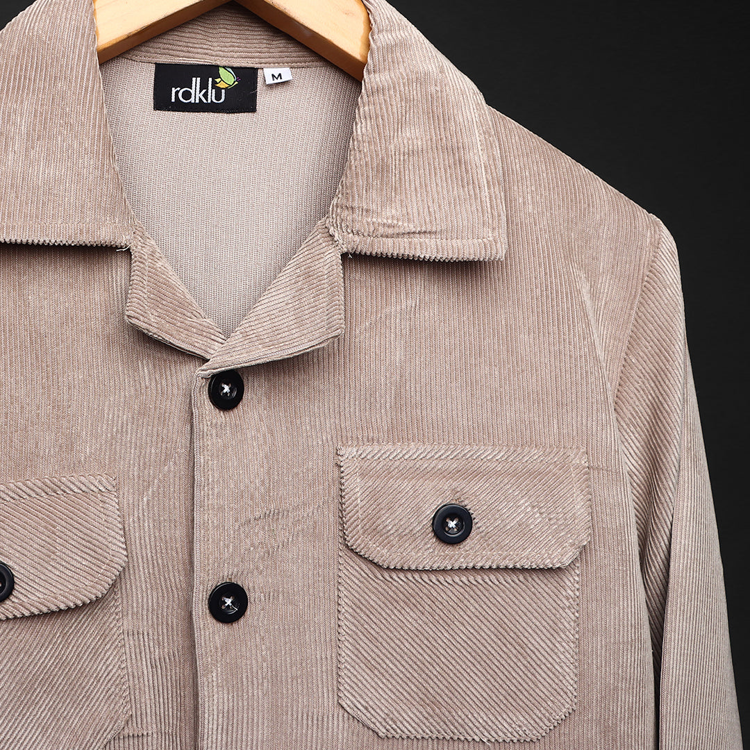Corduroy Cuban Collar Shirt #143