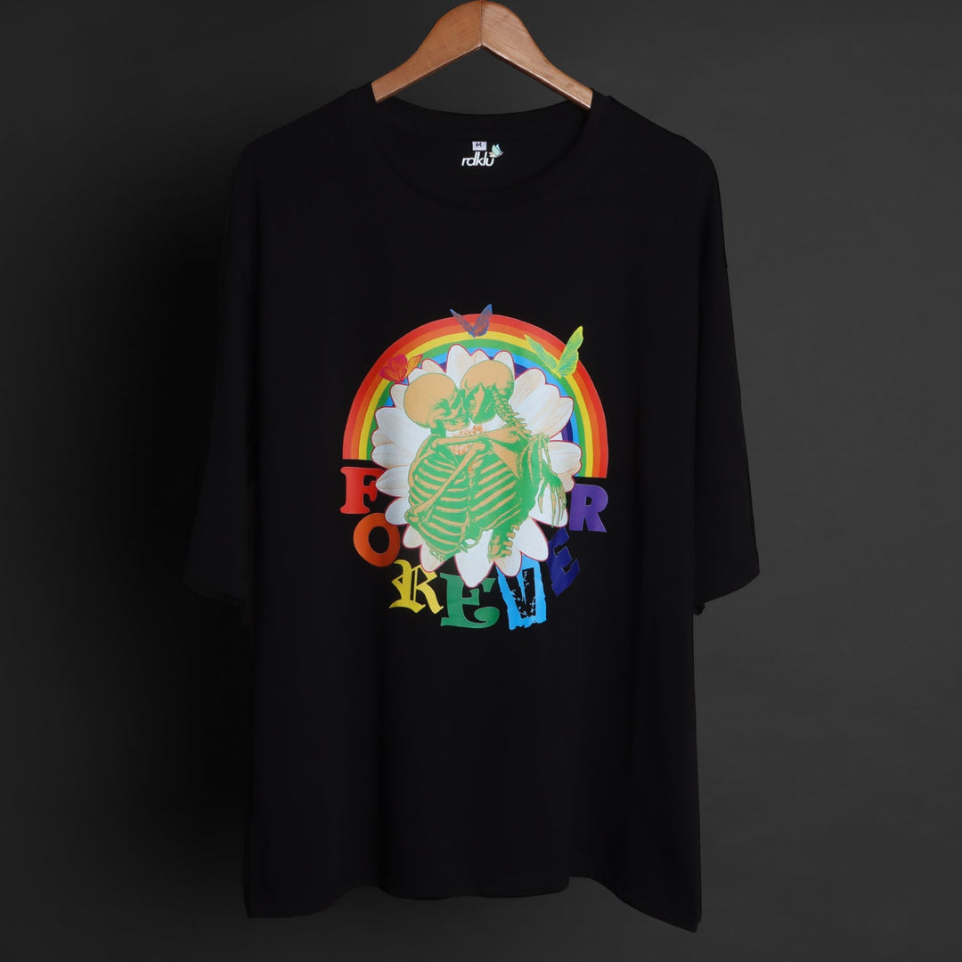 Printed Oversized Tee - FOREVER MEN'S PRINTED OVER SIZE TEE#14