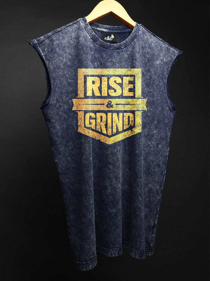 WASHED OUT PRINTED SLEEVELESS VEST #14