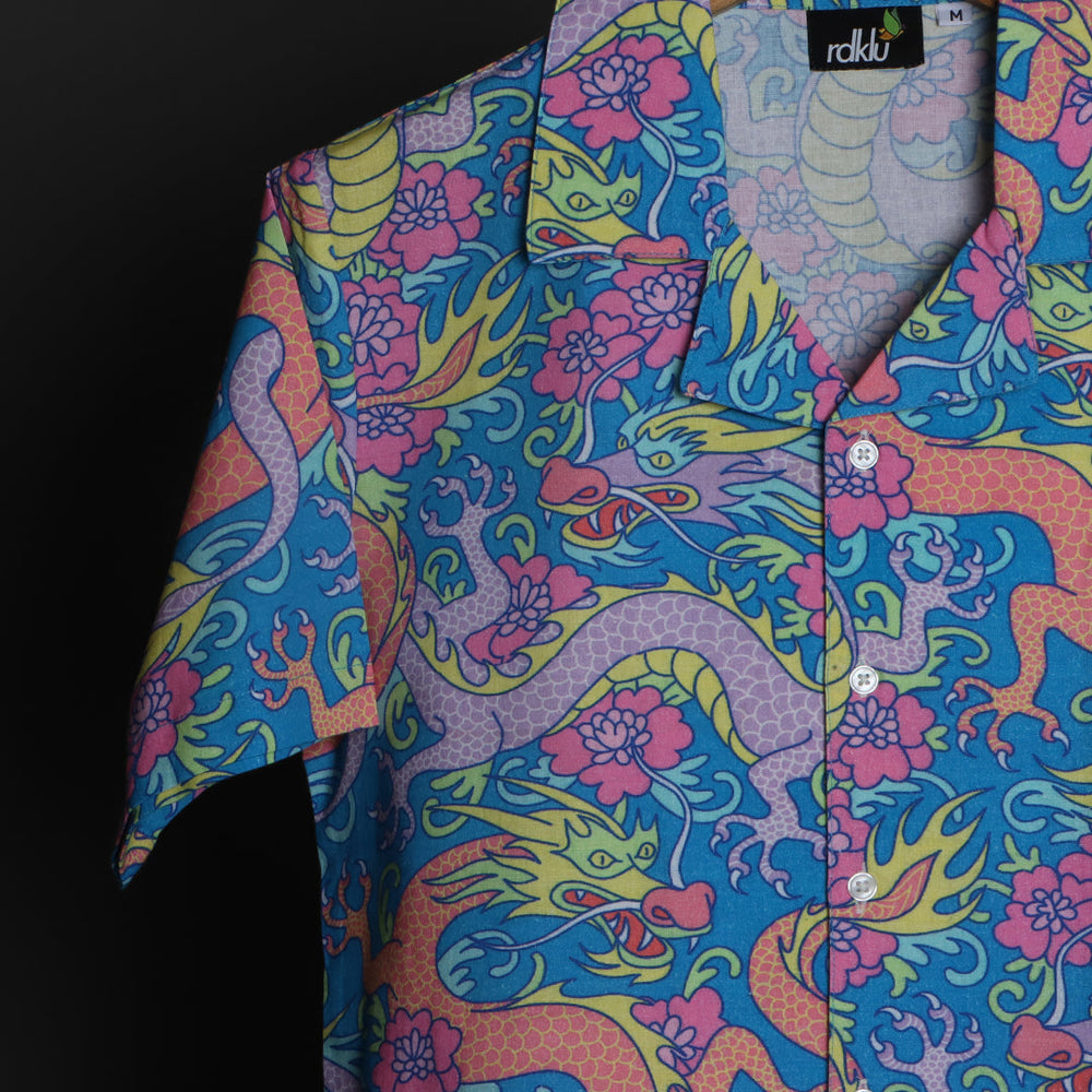 Prints - RDKLU Cuban Collar Shirt For Men#607