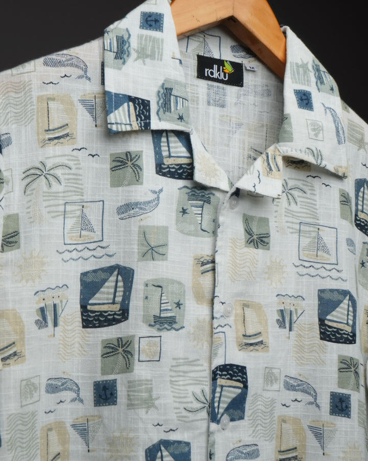 Shoreline * Cuban Collar shirt #35