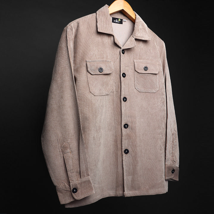 Corduroy Cuban Collar Shirt #143