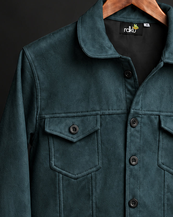 Teal Ridge Trucker Jacket #181