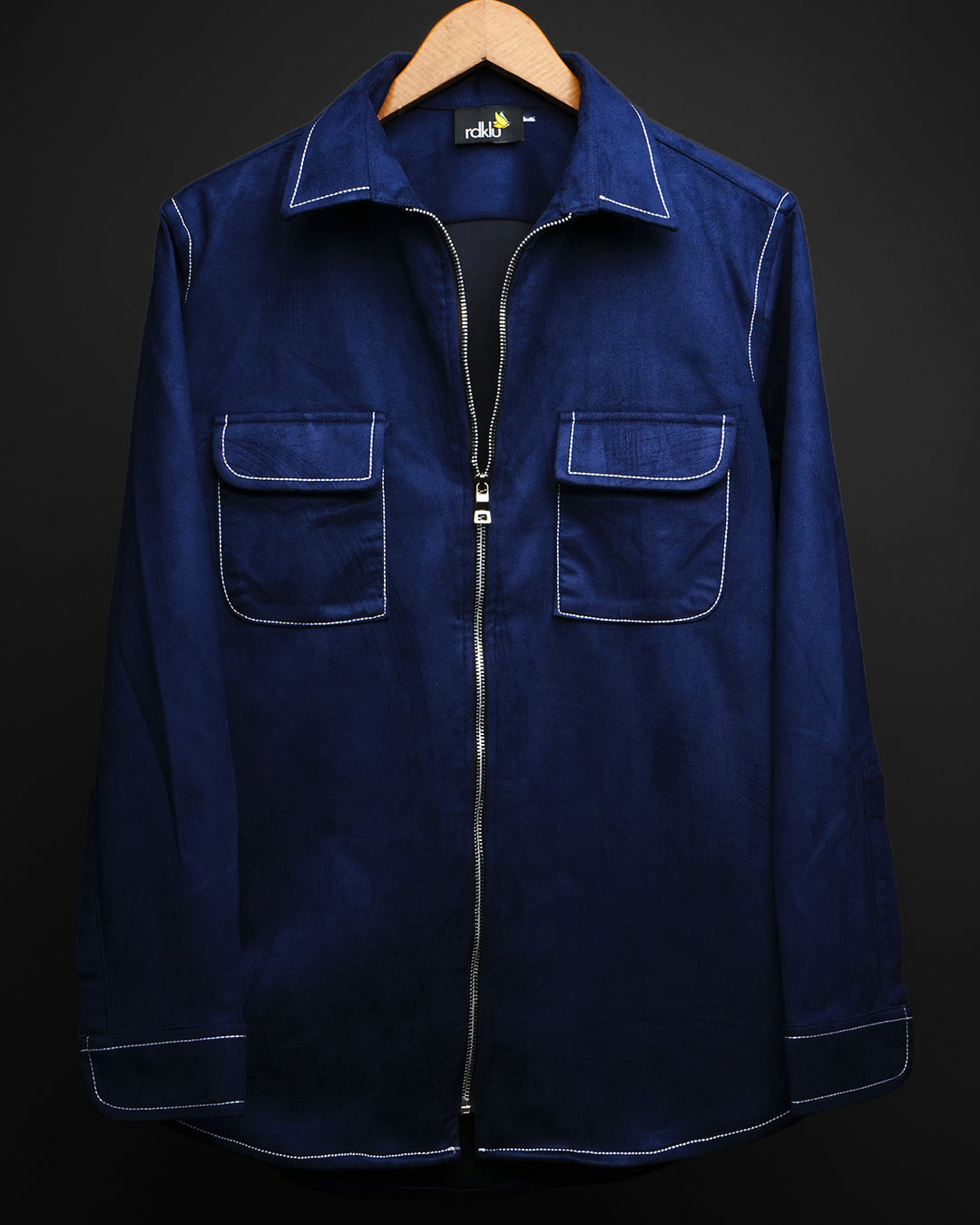 Midnight - Suede Zip Shirt #167