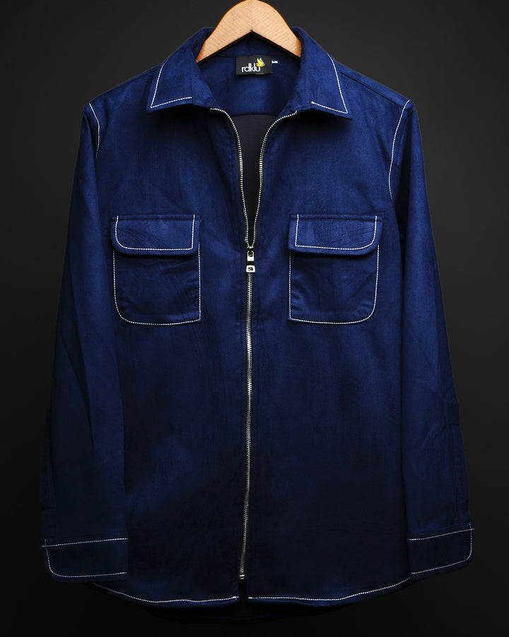 Midnight - Suede Zip Shirt #167