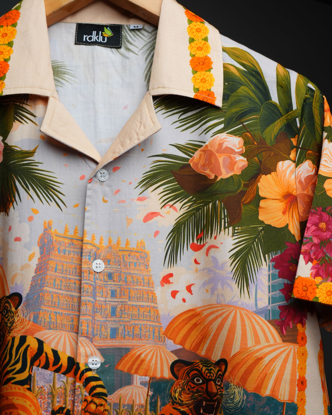 Pulikali Heritage * Printed Cuban Collar Shirt #182