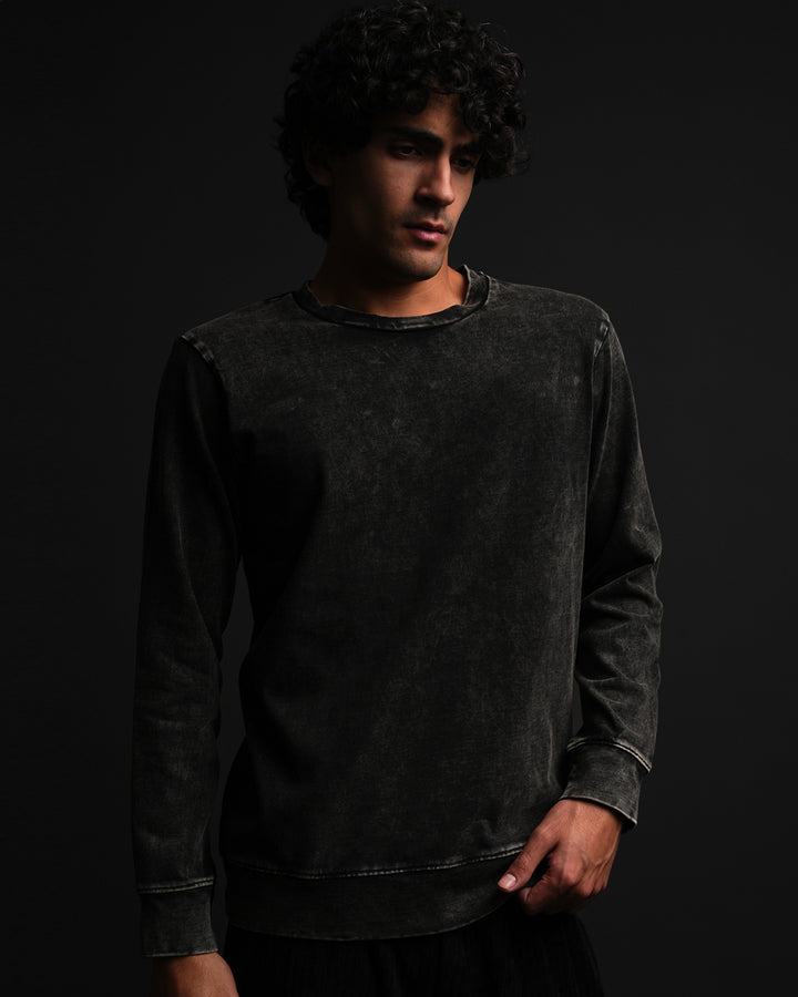 ASHEN DUSK * Acid Wash Long Sleeve Tee #30