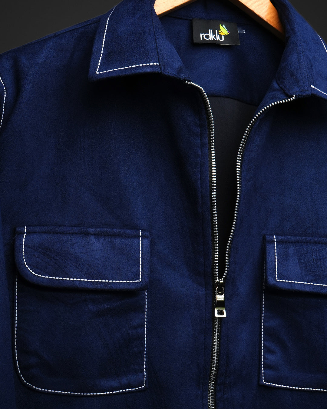 Midnight - Suede Zip Shirt #167
