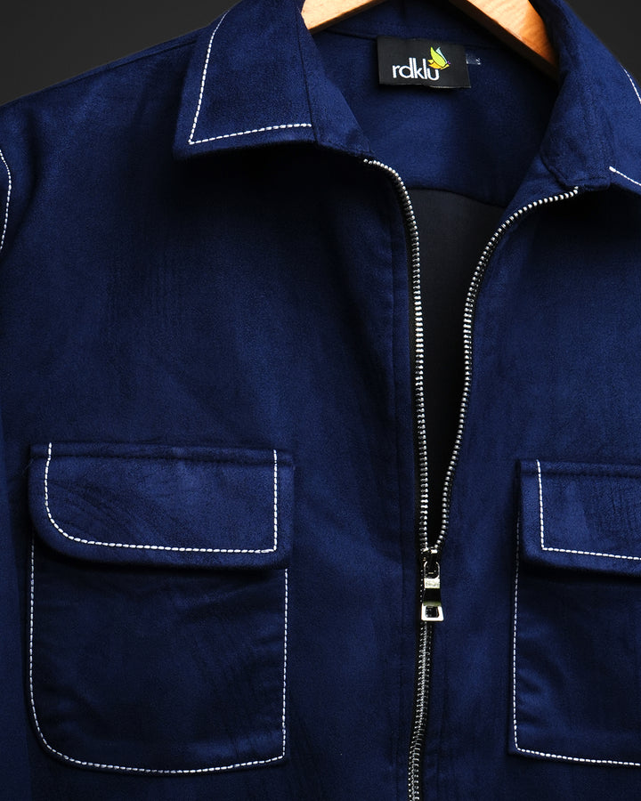 Midnight - Suede Zip Shirt #167