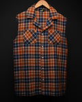 Sleeveless * Flannel Shirt #181