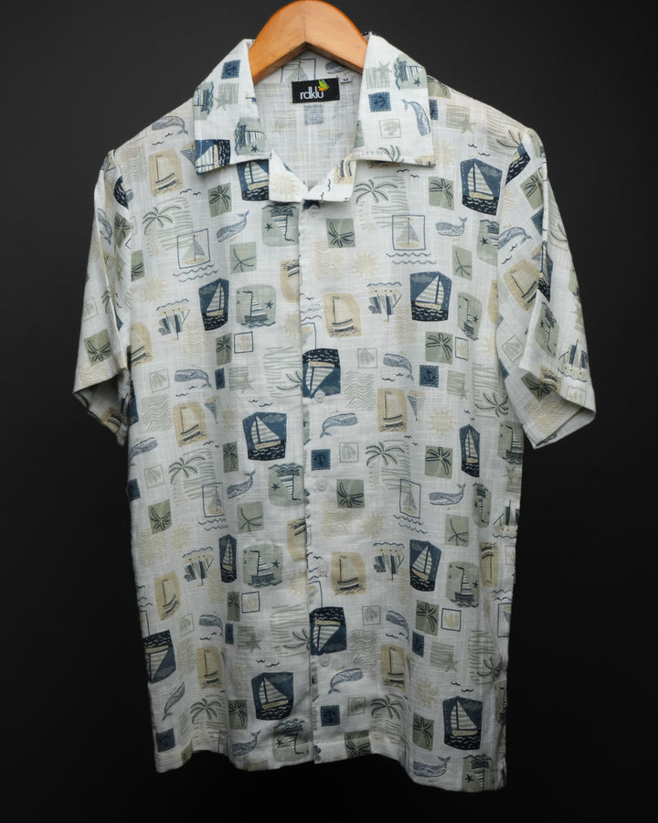 Shoreline * Cuban Collar shirt #35