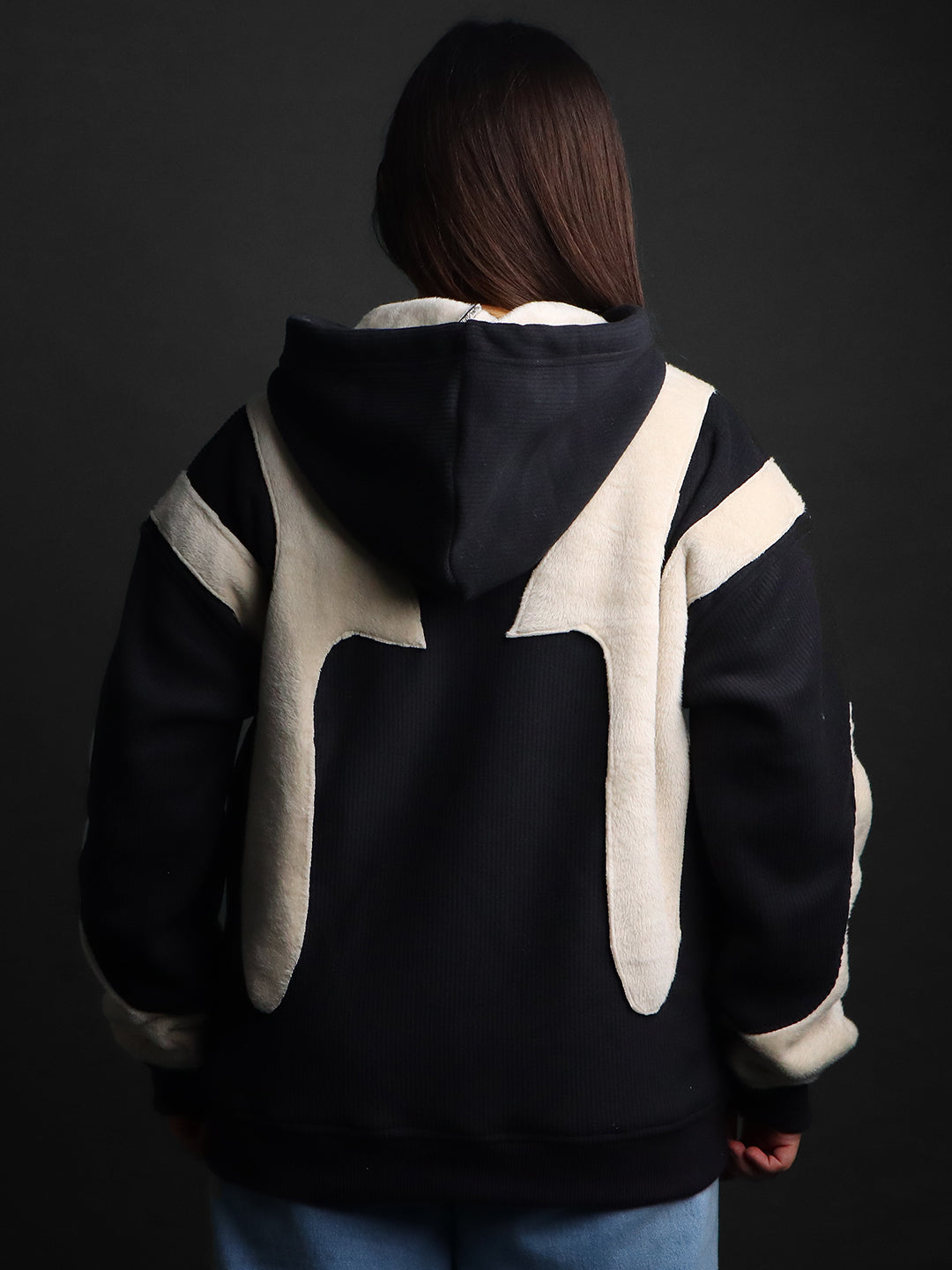 Dualflow Panel Fur Unisex OVER SIZE Hoodie#3