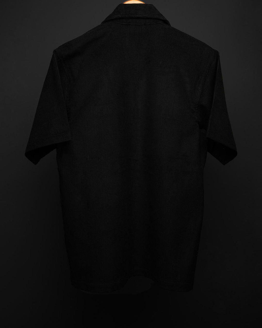 BLACK * Corduroy Zipper Shirt #164