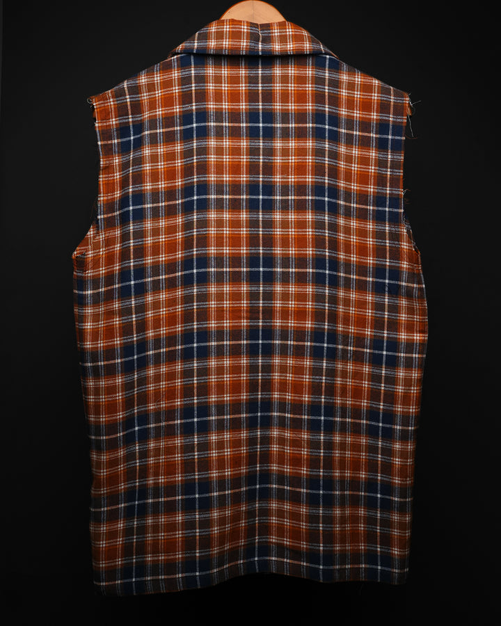 Sleeveless * Flannel Shirt #181