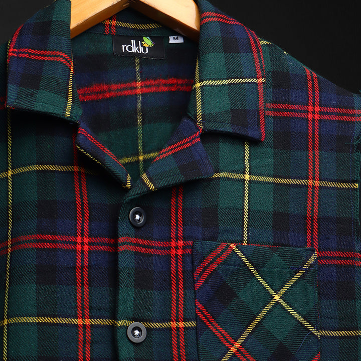 Sleevless * Flannel Shirt #154
