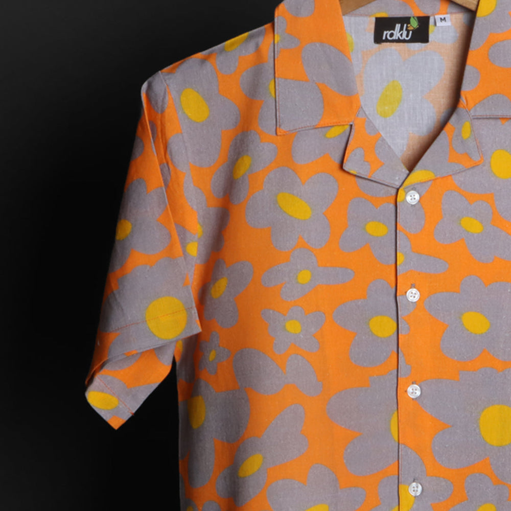 Prints - RDKLU Cuban Collar Shirt For Men#616