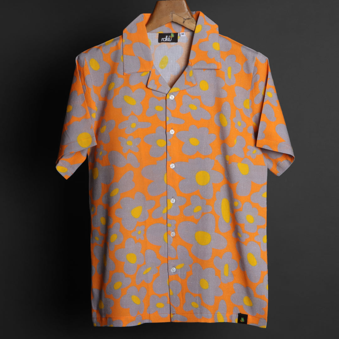 Prints - RDKLU Cuban Collar Shirt For Men#616