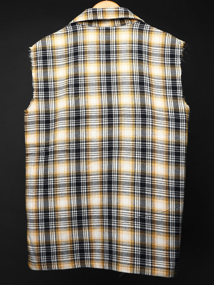 Sleevless * Flannel Shirt #150
