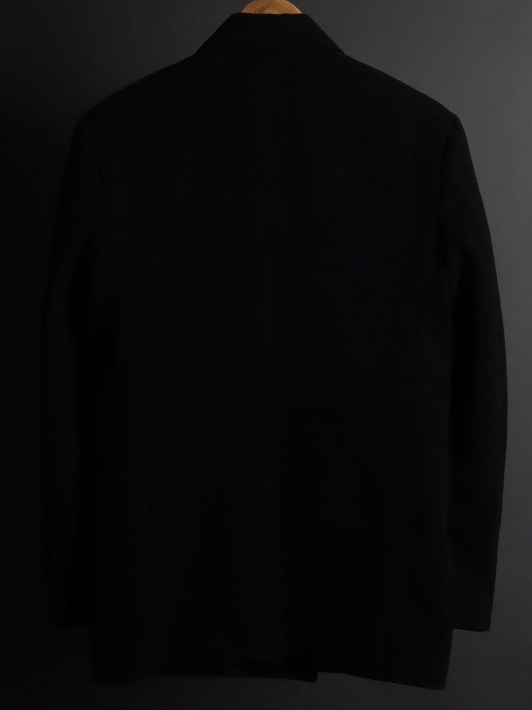 RDKLU-Woolen Black Pea Coat#4