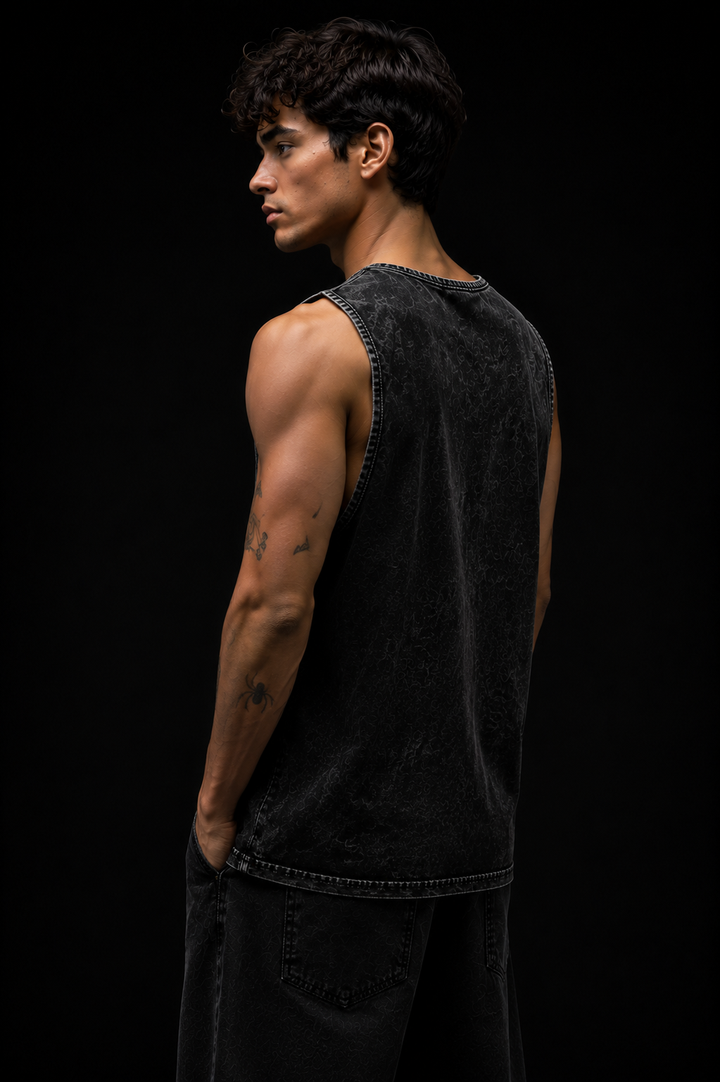 SPRING BREAK * WASHED OUT PRINTED SANDO #39