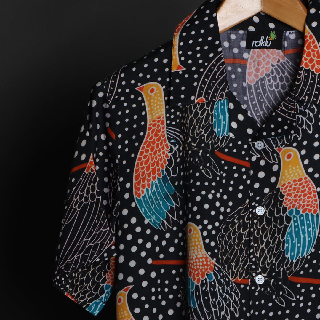 Prints - RDKLU Cuban Collar Shirt For Men#630