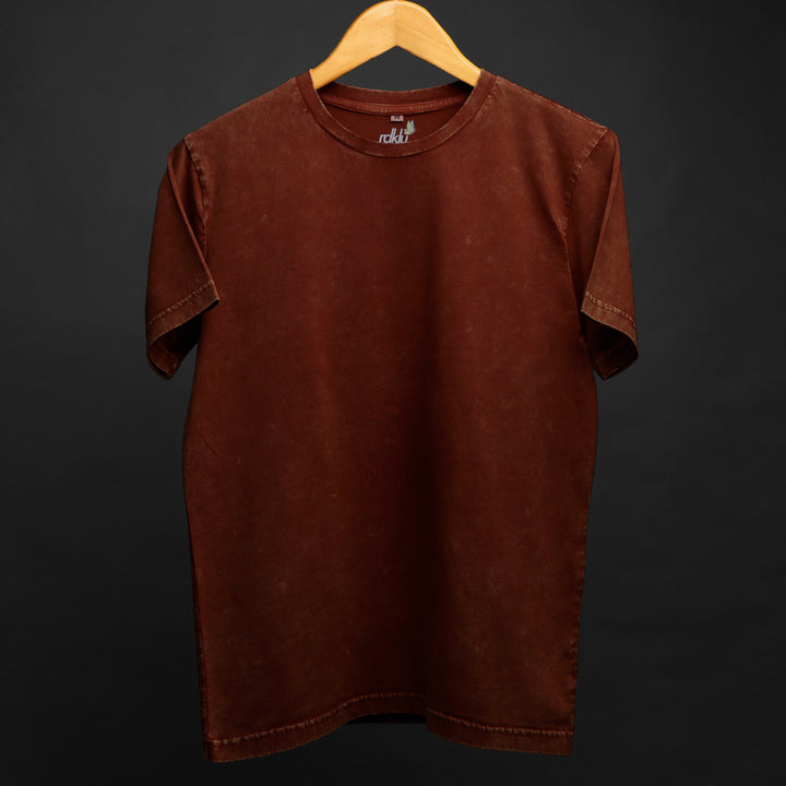 SCARLET - ACID WASH TEE #12