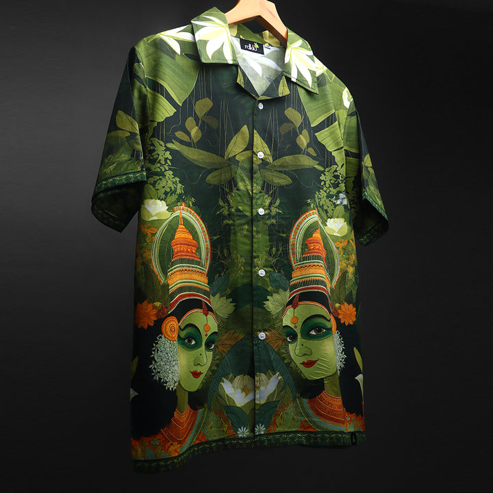 Shakti - Printed Cuban Collar Shirt  #149