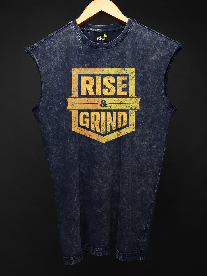 WASHED OUT PRINTED SLEEVELESS VEST #14