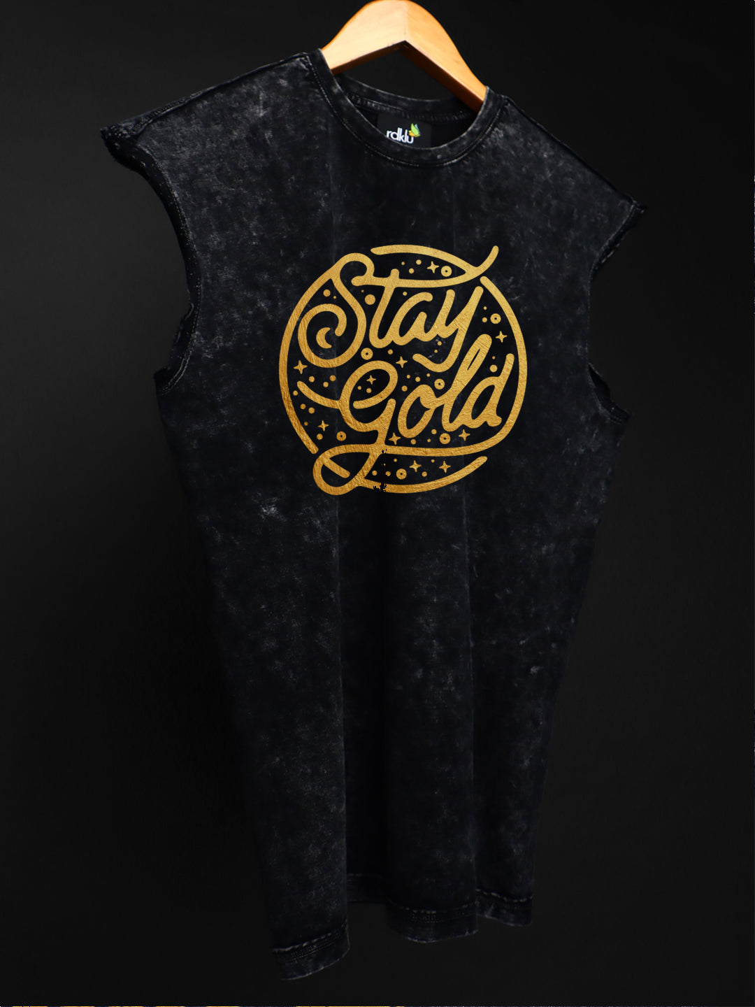 WASHED OUT PRINTED SLEEVELESS VEST #13