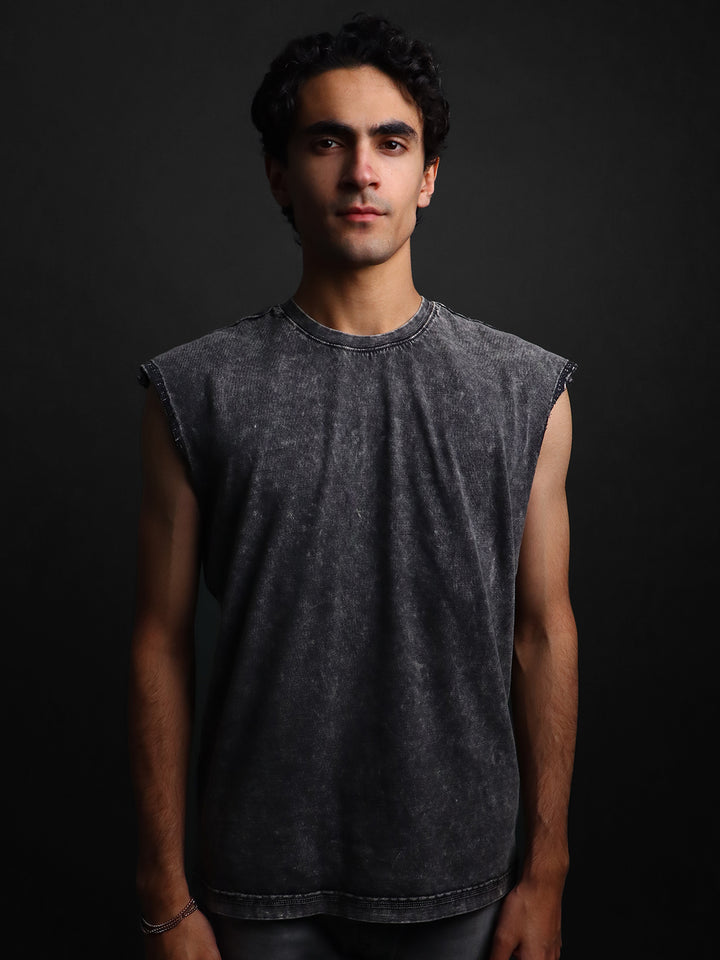 WASHED OUT * SLEEVELESS VEST #13