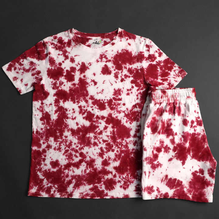 Men's Tie & Dye Co-Ord Tee & Shorts Set#2