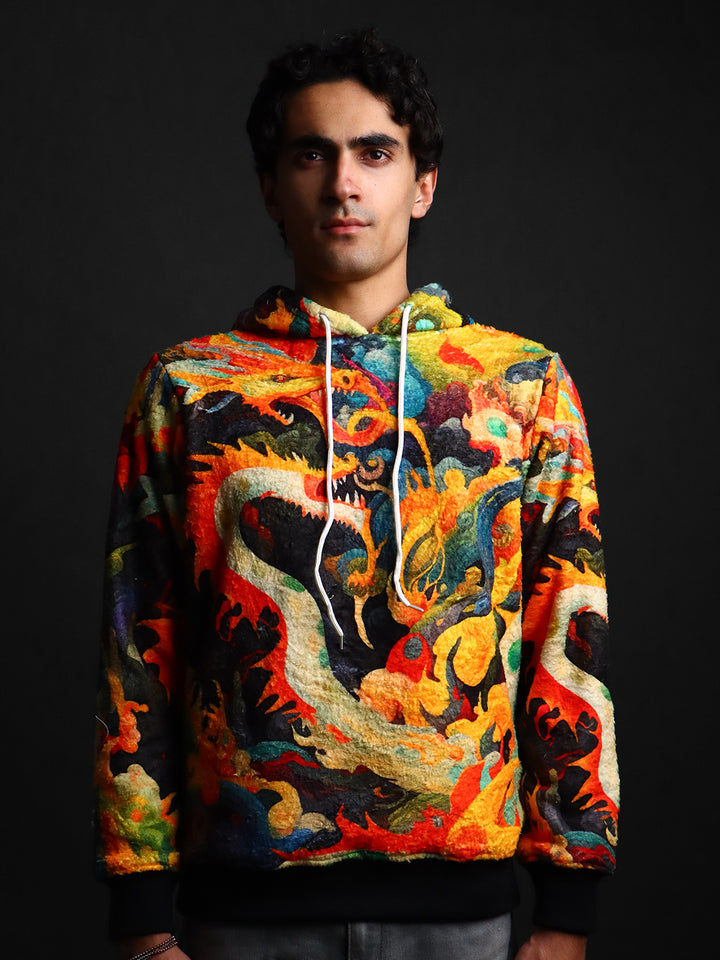 Unisex Printed Fur Hoodie #17