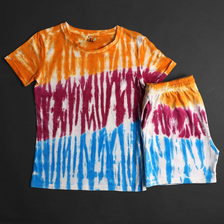 Men's Tie & Dye Co-Ord Tee & Shorts Set#6