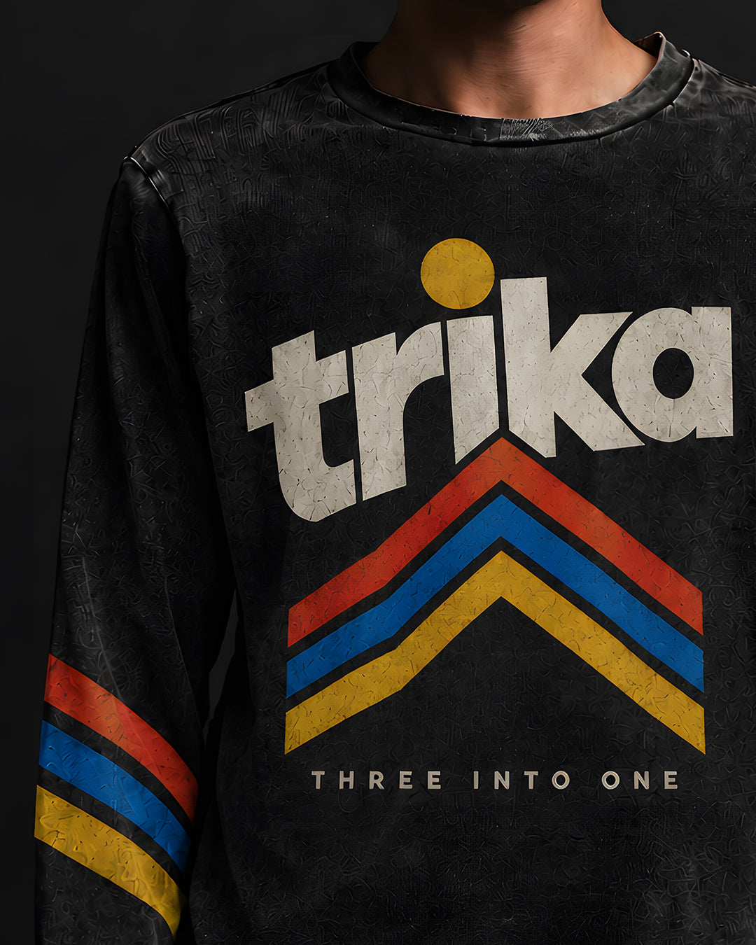 Trika* Acid Wash Long Sleeve Tee #52