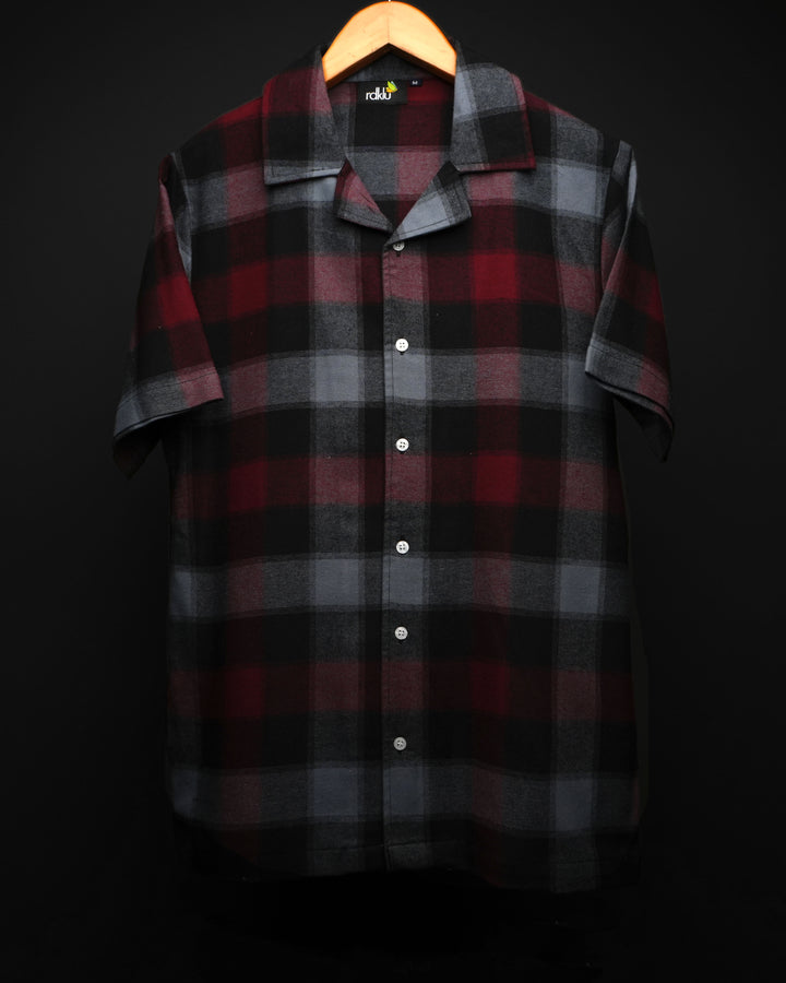 Rosso Nero * Essential Shirt For Men #38