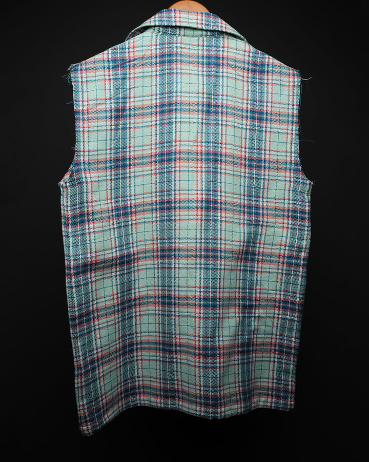 Sleeveless * Flannel Shirt #182