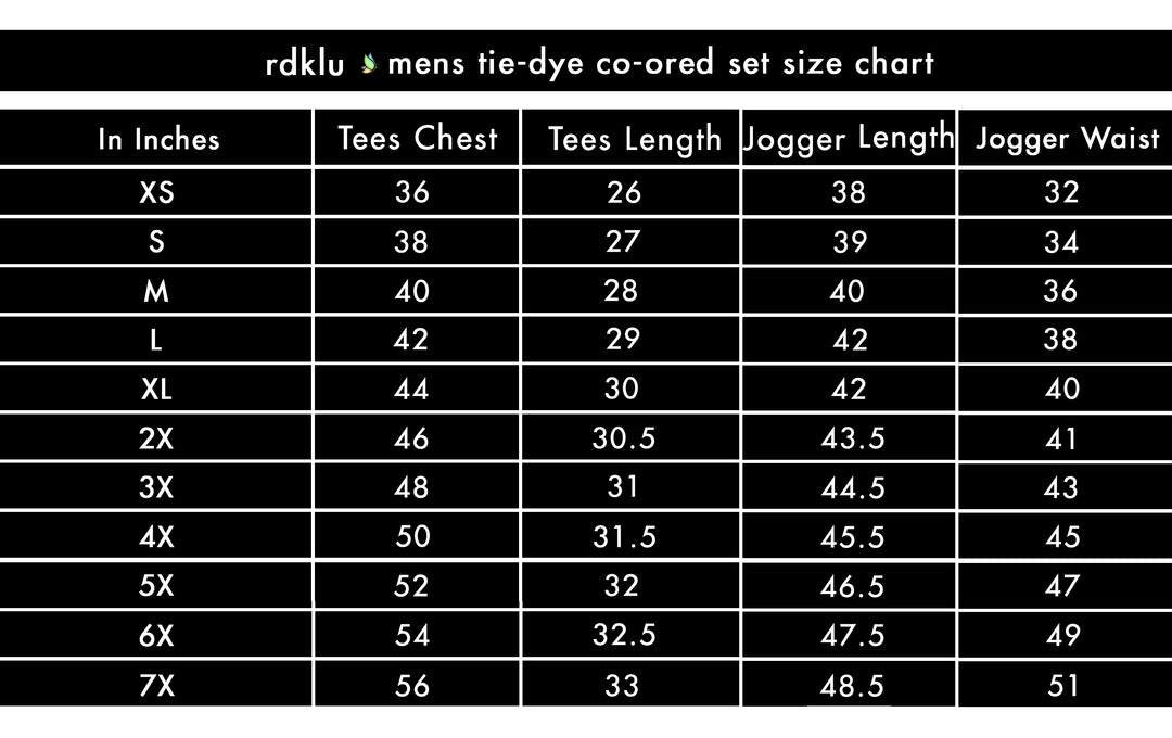 Men Tie And Dyed - Men's  Tie & Dye Co-Ord Tee Jogger Set#18